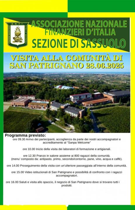 Visita alla Comunità di San Patrignano Sez. Sassuolo
