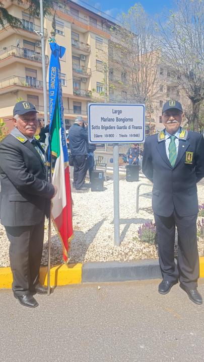 Giarre Onora il Sotto Brigadiere Mariano Bongiorno con intitolazione di un Largo