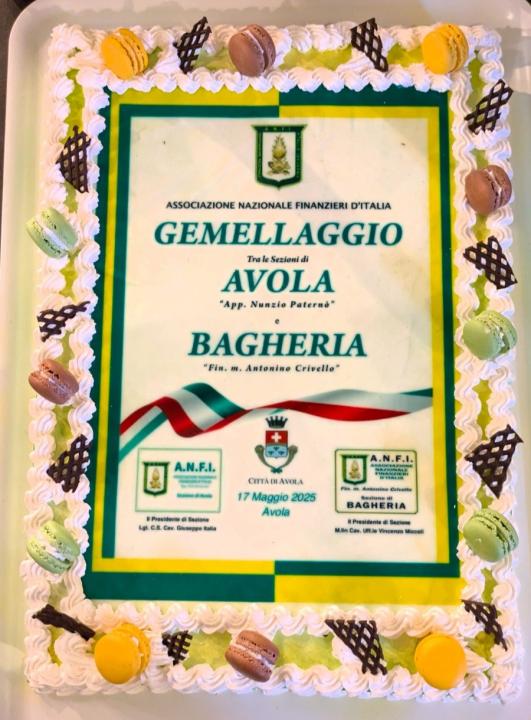 GEMELLAGGIO TRA LE SEZIONI DI AVOLA (SR) E BAGHERIA (PA) IL 17 MAGGIO 2025.