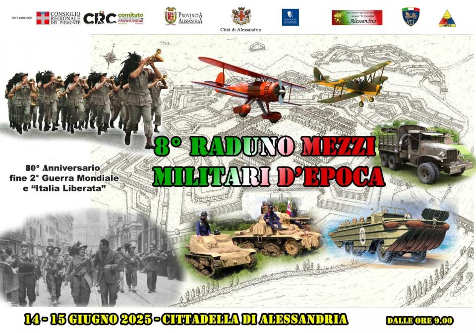 15 giugno 2025 - Festa dell’80° anniversario fine della 2^ Guerra Mondiale e “Italia Liberata”.