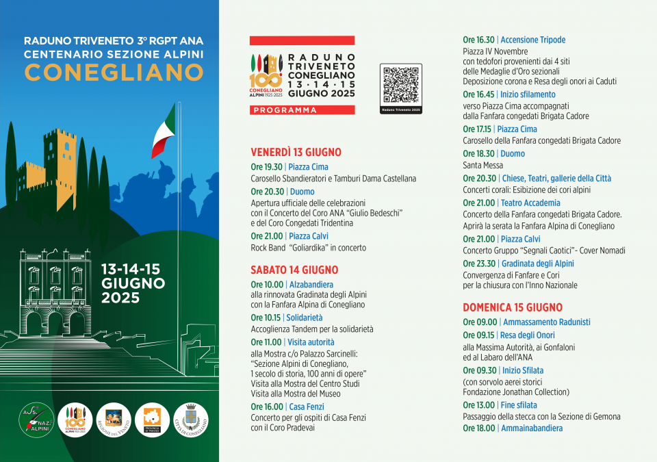 Partecipazione della Sezione A.N.F.I. di Conegliano al raduno Triveneto degli Alpini